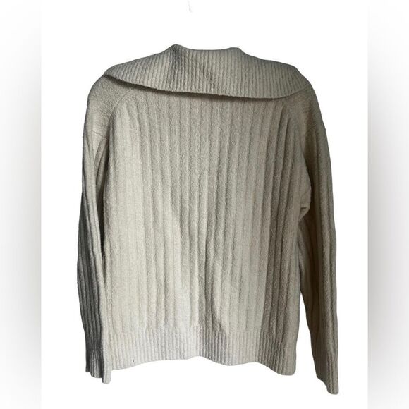 J crew collared cotton boucle sweater beach - Picture 6 of 7